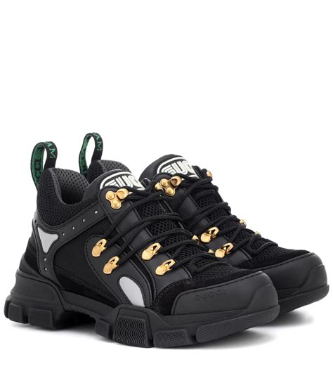 gucci black high top sneakers|gucci flashtrek.